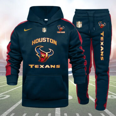 Houston Texans-NFL 32 Teams Personlized Golden Logo Hoodie Set-SP11012473ID03