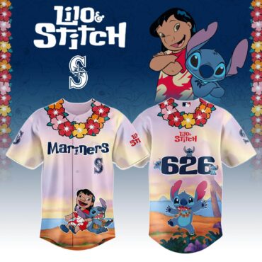 Seattle Mariners x Lilo & Stitch Special Edition Jersey 2025
