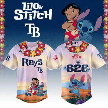 Tampa Bay Rays x Lilo & Stitch Special Edition Jersey 2025