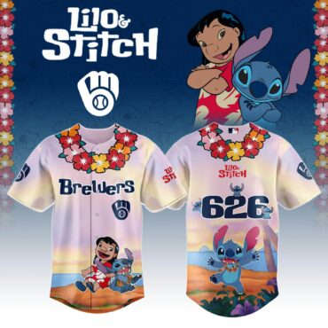 Milwaukee Brewers x Lilo & Stitch Special Edition Jersey 2025