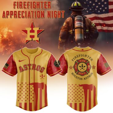Houston Astros MLB x Firefighter Appreciation Night Special Edition Jersey 2025