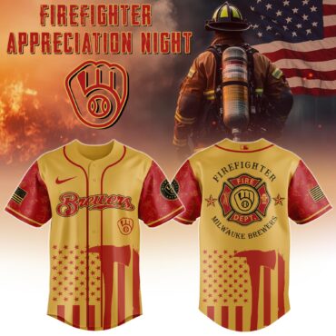 Milwauke Brewers MLB x Firefighter Appreciation Night Special Edition Jersey 2025