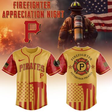 Pittsburgh Pirates MLB x Firefighter Appreciation Night Special Edition Jersey 2025