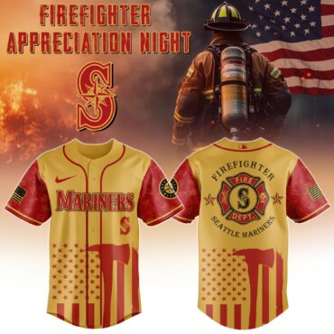 Seattle Mariners MLB x Firefighter Appreciation Night Special Edition Jersey 2025