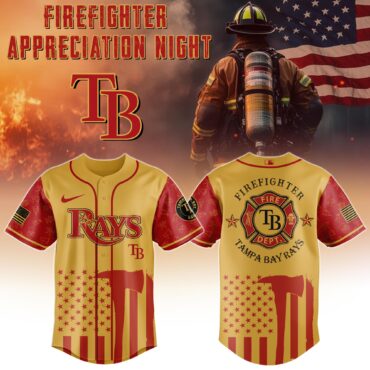 Tampa Bay Rays MLB x Firefighter Appreciation Night Special Edition Jersey 2025