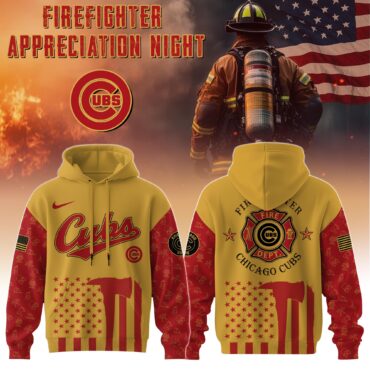 Chicago Cubs MLB x Firefighter Appreciation Night Special Edition Hoodie 2025
