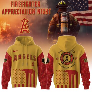 Los Angeles Angels MLB x Firefighter Appreciation Night Special Edition Hoodie 2025