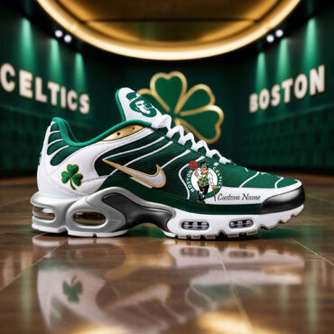 Boston Celtics Premium Air Max Plus Shoes Custom Name