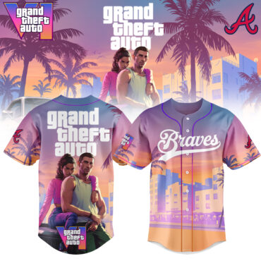Atlanta Braves MLB x Grand Theft Auto Baseball Jersey