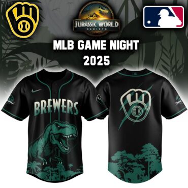 Milwaukee Brewers x MLB Jurassic World Baseball Jersey