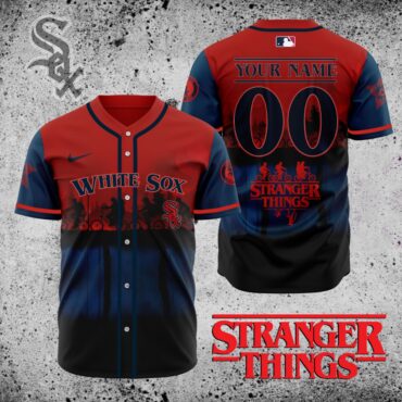 Premium MLB Chicago White Sox X Stranger Things Baseball Jersey