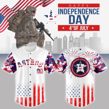 Premium MLB Houston Astros Special The 4th Of July Military Baseball Jersey