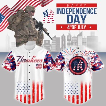 Premium MLB New York Yankees Special The 4th Of July Military Baseball Jersey