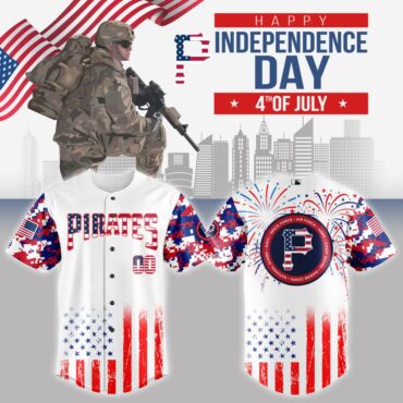 Premium MLB Pittsburgh Pirates Special The 4th Of July Military Baseball Jersey
