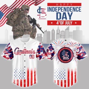 Premium MLB St. Louis Cardinals Special The 4th Of July Military Baseball Jersey