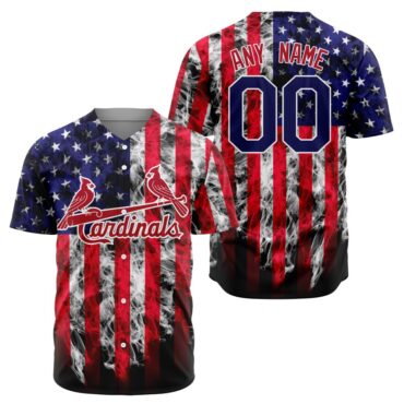 MLB St. Louis Cardinals Special Independence Day 4th Of July Design