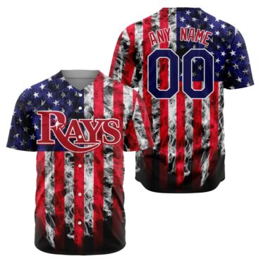 MLB Tampa Bay Rays Special Independence Day 4th Of July Design