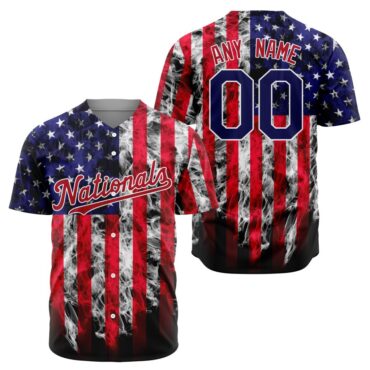 MLB Washington Nationals Special Independence Day 4th Of July Design