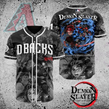 Premium MLB Arizona Diamondbacks X Demon Slayer Baseball Jersey