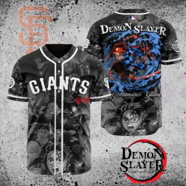 Premium MLB San Francisco Giants X Demon Slayer Baseball Jersey
