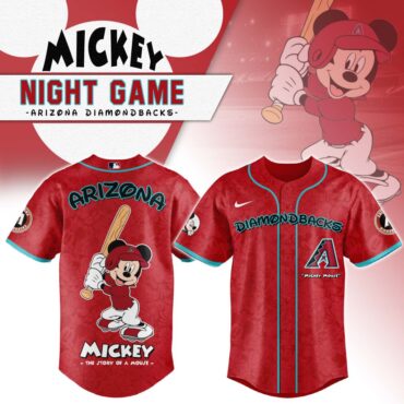 Premium MLB Arizona Diamondbacks X Mickey Mouse Baseball Jersey
