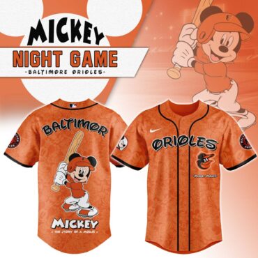 Premium MLB Baltimore Orioles X Mickey Mouse Baseball Jersey