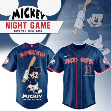 Premium MLB Boston Red Sox X Mickey Mouse Baseball Jersey