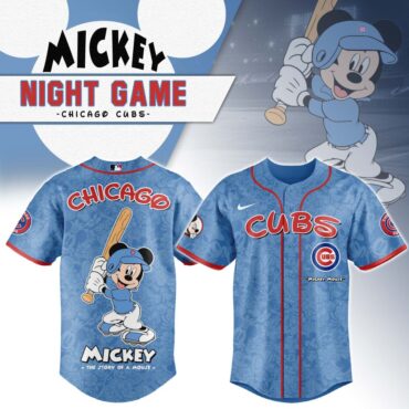Premium MLB Chicago Cubs X Mickey Mouse Baseball Jersey