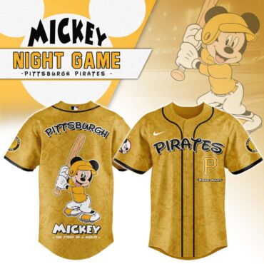 Premium MLB Pittsburgh Pirates X Mickey Mouse Baseball Jersey