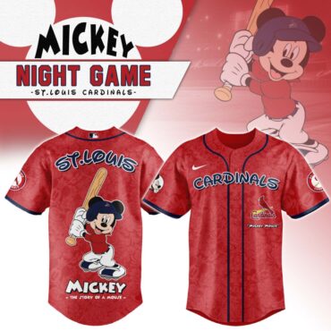 Premium MLB St. Louis Cardinals X Mickey Mouse Baseball Jersey