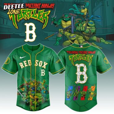 Premium MLB Boston Red Sox X Teenage Mutant Ninja Turtles Baseball Jersey