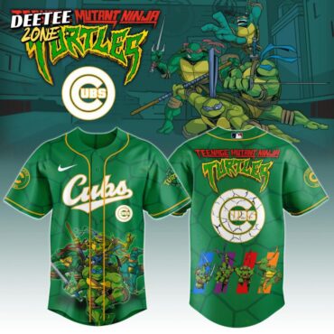 Premium MLB Chicago Cubs X Teenage Mutant Ninja Turtles Baseball Jersey