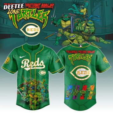 Premium MLB Cincinnati Reds X Teenage Mutant Ninja Turtles Baseball Jersey