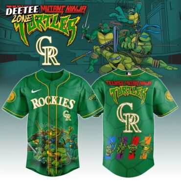 Premium MLB Colorado Rockies X Teenage Mutant Ninja Turtles Baseball Jersey