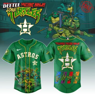 Premium MLB Houston Astros X Teenage Mutant Ninja Turtles Baseball Jersey
