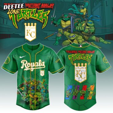 Premium MLB Kansas City Royals X Teenage Mutant Ninja Turtles Baseball Jersey