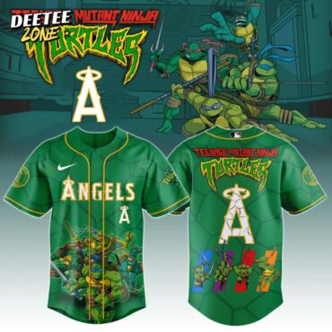 Premium MLB Los Angeles Angels X Teenage Mutant Ninja Turtles Baseball Jersey