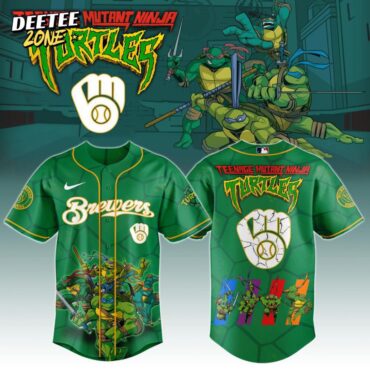 Premium MLB Milwaukee Brewers X Teenage Mutant Ninja Turtles Baseball Jersey