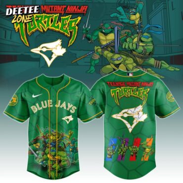 Premium MLB Toronto Blue Jays X Teenage Mutant Ninja Turtles Baseball Jersey