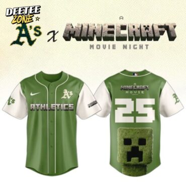 Premium MLB Oakland Athletics X A Minecraft Movie Baseball Jersey