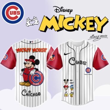 Premium MLB Chicago Cubs X Mickey Mouse And Friends Baseball Jersey