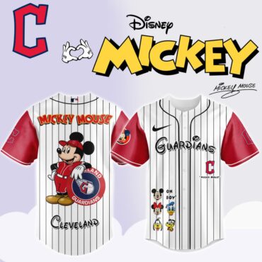 Premium MLB Cleveland Guardians X Mickey Mouse And Friends Baseball Jersey