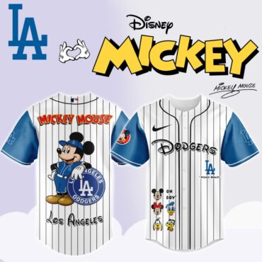 Premium MLB Los Angeles Dodgers X Mickey Mouse And Friends Baseball Jersey
