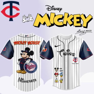 Premium MLB Minnesota Twins X Mickey Mouse And Friends Baseball Jersey