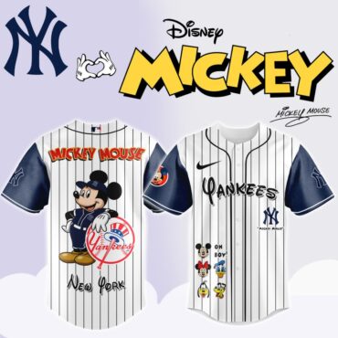 Premium MLB New York Yankees X Mickey Mouse And Friends Baseball Jersey