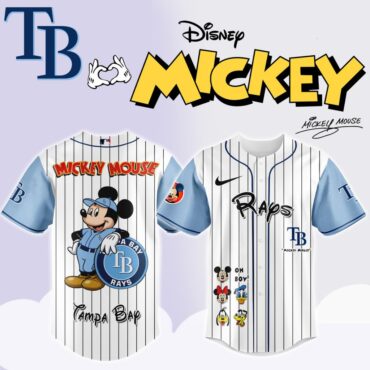 Premium MLB Tampa Bay Rays X Mickey Mouse And Friends Baseball Jersey