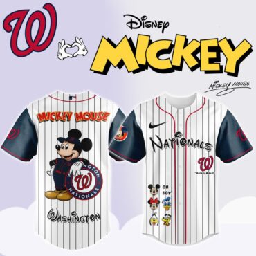 Premium MLB Washington Nationals X Mickey Mouse And Friends Baseball Jersey