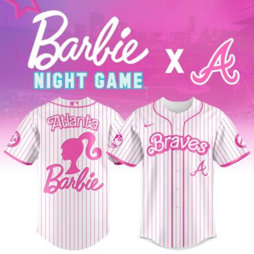 Premium MLB Atlanta Braves X Barbie Baseball Jersey