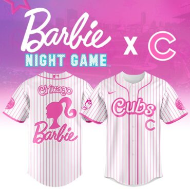 Premium MLB Chicago Cubs X Barbie Baseball Jersey