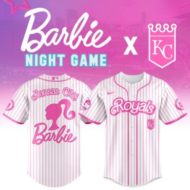 Premium MLB Kansas City Royals X Barbie Baseball Jersey